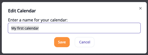 Edit Calendar